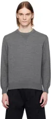 Reigning Champ Gray Cotton Slub Laurel Sweater In Hcarbon