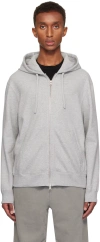 Reigning Champ Gray Midweight Terry Standard Zip Hoodie In 060 Hgrey