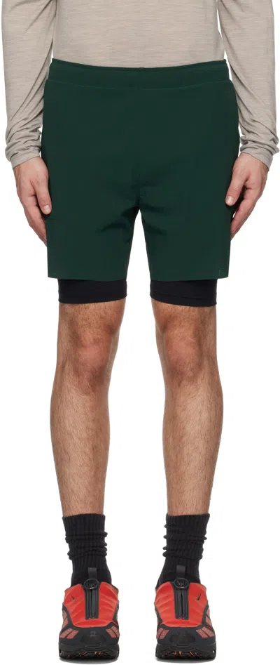 Reigning Champ Green Dot Air Running Shorts
