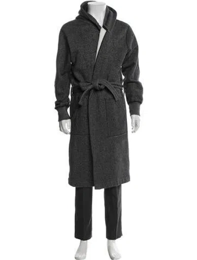 Pre-owned Reigning Champ Houndstooth Print Parka In Gray
