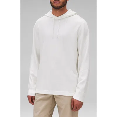 Reigning Champ Lightweight Cotton Blend Waffle Hoodie In Championship White