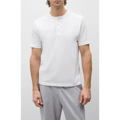 Reigning Champ Lightweight Jersey Henley In White
