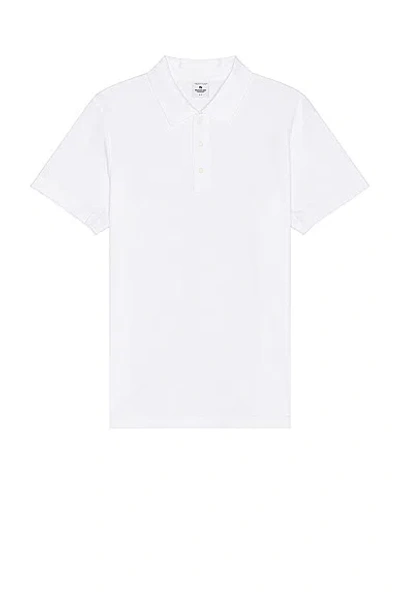 Reigning Champ Lightweight Jersey Polo In White