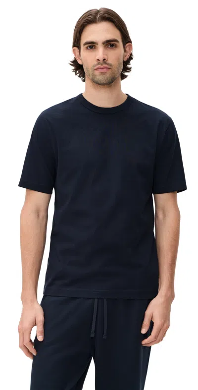 Reigning Champ Lightweight Jersey Standard T-shirt Navy In Black