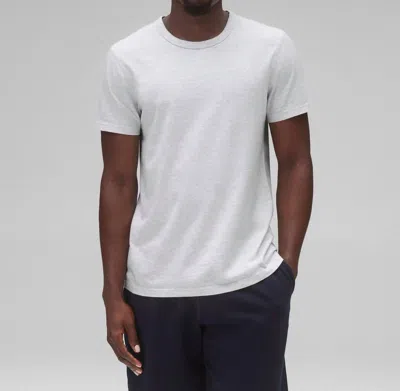 Reigning Champ Lightweight Jersey T-shirt In Heather Ash In Grey