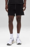 Reigning Champ Lightweight Terry Cutoff Shorts In Black