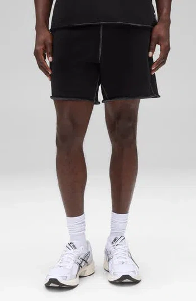 Reigning Champ Lightweight Terry Cutoff Shorts In Black