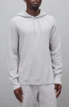 Reigning Champ Lightweight Waffle Stitch Hoodie In White