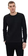 Reigning Champ Mid-weight Terry Slim Crew Neck Black In Black