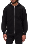 Reigning Champ Midweight Fleece Zip Hoodie In Black