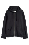 Reigning Champ Black Midweight Terry Standard Zip Hoodie In Black