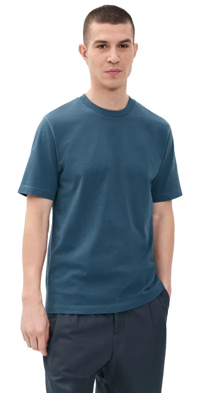 Reigning Champ Midweight Jersey Standard T-shirt Bermuda In Blue