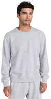 Reigning Champ Midweight Terry Classic Crew Neck Sweatshirt Heather Grey