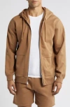 Reigning Champ Midweight Terry Classic Full Zip Hoodie In Brown