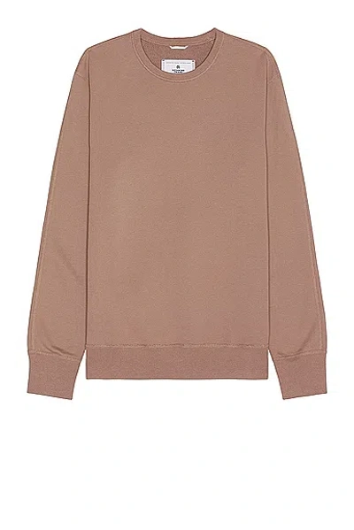 Reigning Champ Midweight Terry Crewneck In Desert Rose