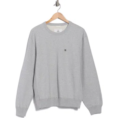 Reigning Champ Midweight Terry Monogram Sweatshirt In Gray