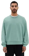 Reigning Champ Midweight Terry Relaxed Crewneck Sage In Sage
