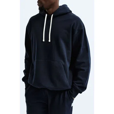 Reigning Champ Midweight Terry Relaxed Hoodie In Blue