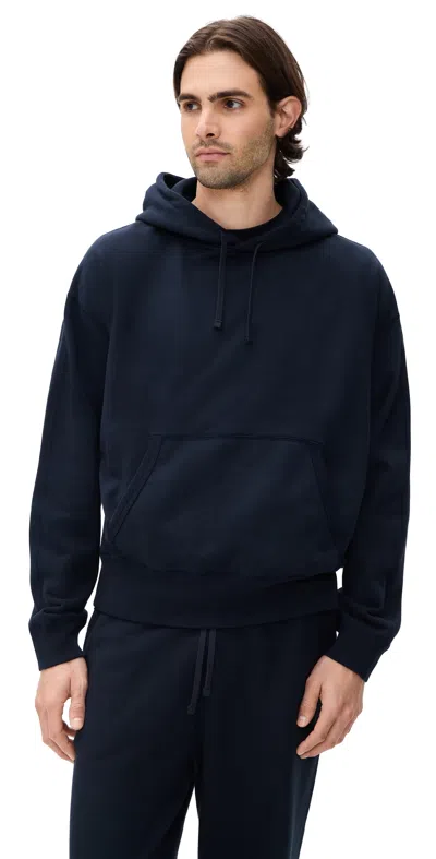 Reigning Champ Mid-weight Terry Relaxed Hoodie Navy In Blue