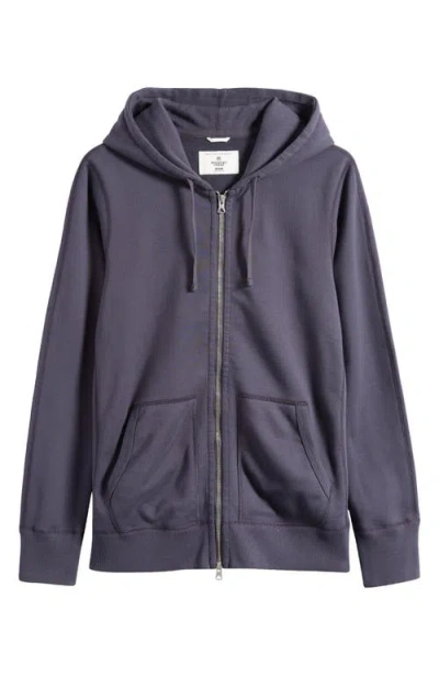 Reigning Champ Midweight Terry Slim Zip Hoodie In Midnight