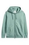 Reigning Champ Midweight Terry Slim Zip Hoodie In Sage