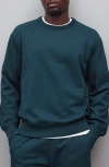 Reigning Champ Midweight Terry Standard Crewneck Sweatshirt In Blue