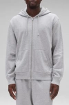 Reigning Champ Midweight Terry Standard Full Zip Hoodie In Gray