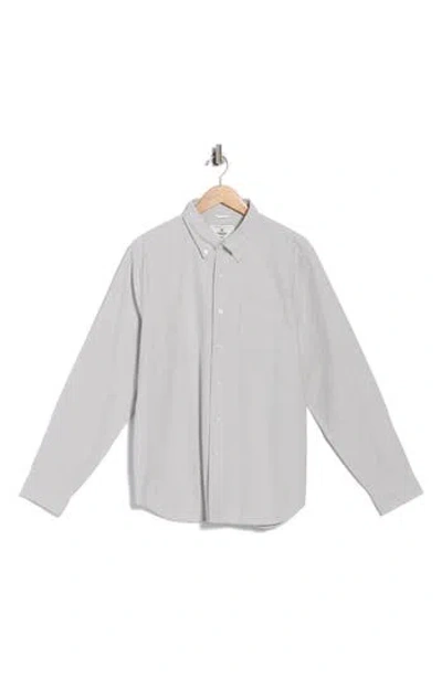 Reigning Champ Oxford Windsor Cotton Shirt In Gray