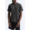 Reigning Champ Gray Lightweight Cordura Training T-shirt In 074 Carbon