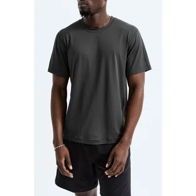 Reigning Champ Gray Lightweight Cordura Training T-shirt In 074 Carbon