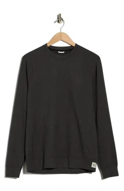 Reigning Champ Recovery Brushed Jersey Crewneck Pullover In Black