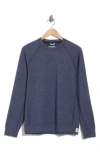 Reigning Champ Recovery Brushed Jersey Crewneck Pullover In Blue