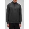 Reigning Champ Recovery Brushed Jersey Quarter Zip Pullover In Gray