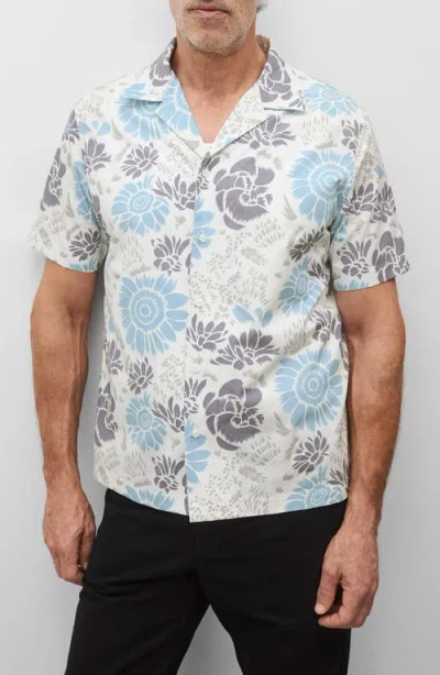 Reigning Champ Relaxed Fit Floral Cotton Poplin Camp Shirt In Multi