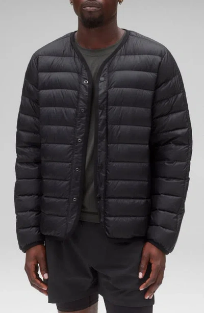 Reigning Champ Road Lightweight Taffeta 700-fill-power Down Liner Jacket In Black