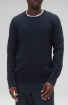 Reigning Champ Slim Fit Cotton French Terry Crewneck Sweatshirt In Navy