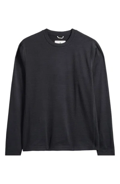 Reigning Champ Solotex® Mesh Tiebreak Performance Long Sleeve T-shirt In Black
