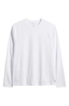 Reigning Champ Solotex® Mesh Tiebreak Performance Long Sleeve T-shirt In White