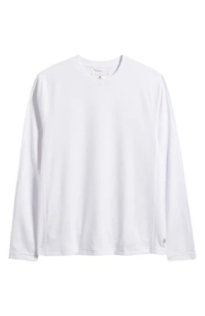 Reigning Champ Solotex® Mesh Tiebreak Performance Long Sleeve T-shirt In White