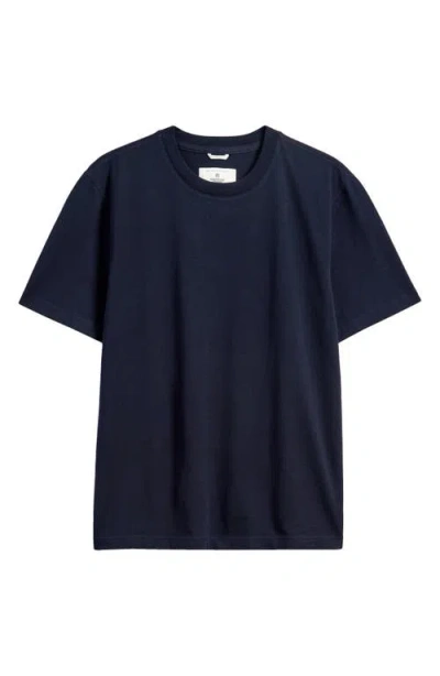 Reigning Champ Standard Midweight Cotton T-shirt In Navy