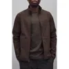 Reigning Champ Stretch Nylon Oxford Team Jacket In Brown