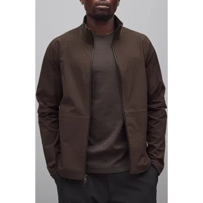 Reigning Champ Stretch Nylon Oxford Team Jacket In Brown
