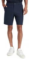 Reigning Champ Stretch Warp Knit Coach's Shorts 9 Navy In Navy