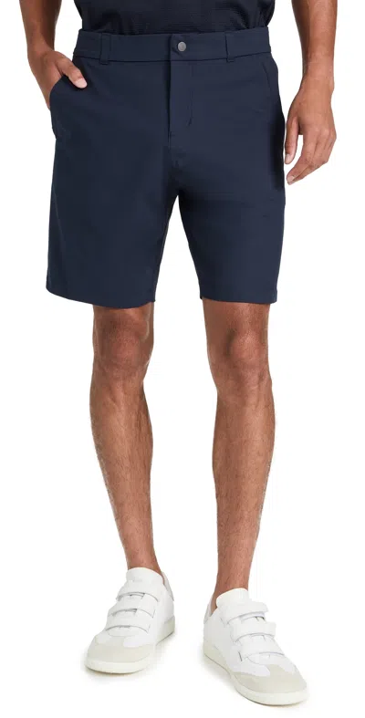 Reigning Champ Stretch Warp Knit Coach's Shorts 9 Navy