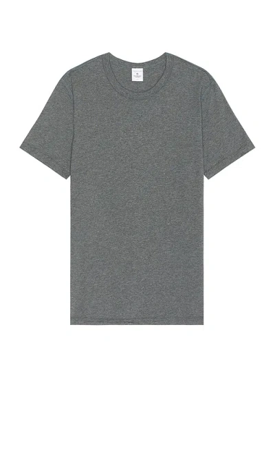 Reigning Champ Lightweight Jersey T-shirt In Heather Carbon