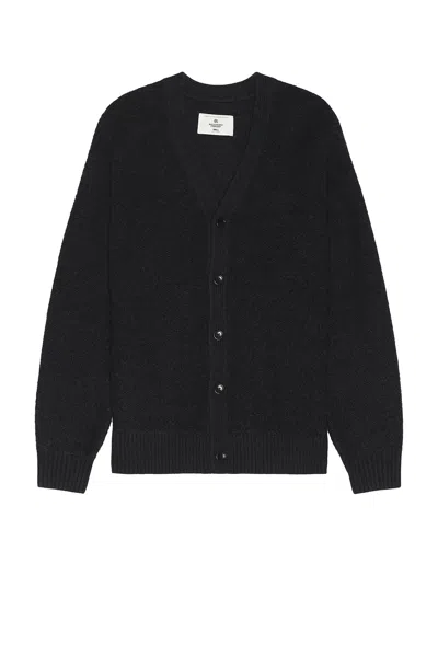 Reigning Champ Vinnie Cardigan In Black