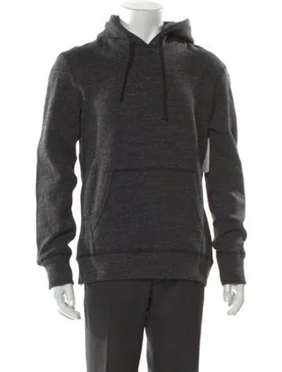 Pre-owned Reigning Champ V-neck Long Sleeve Hoodie W/ Tags In Gray