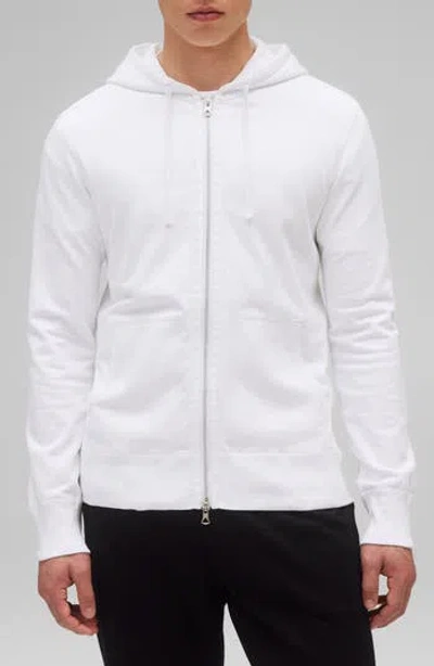 Reigning Champ Zip Hoodie In White