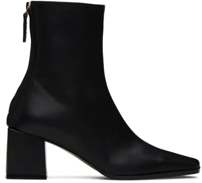 Reike Nen Black Cube Heel Basic Boots