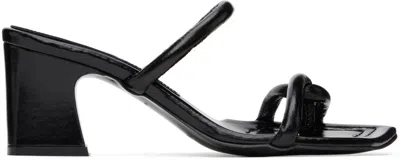 Reike Nen Black Twisted Heeled Sandals